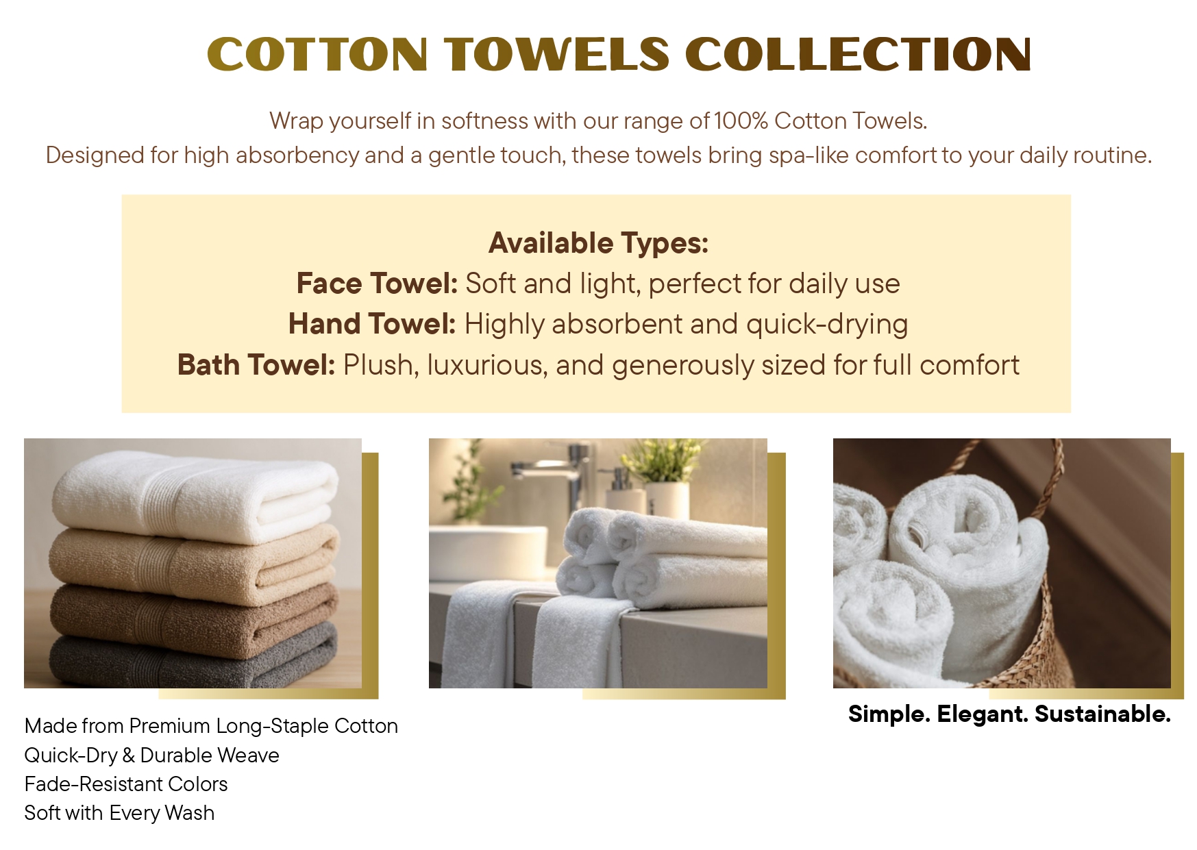 Cotton towels